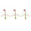 Ice Fishing Tip Up Flag High Visibility Flag Ice Fishing Equipment Gear with Fishing Net and 50M Nylon String