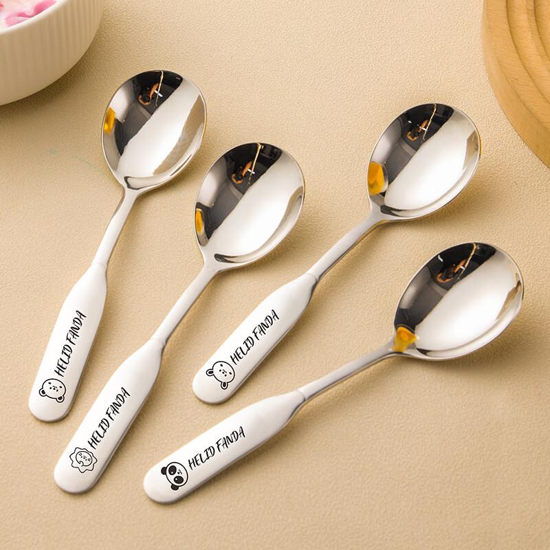 Zhinianhua 316 Stainless Steel Long Handle Soup Spoons