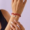 Weihnachten Bunte Perlen Mehr Element Anhänger Armbänder Für Frauen Weihnachtsmann Schneeflocke Baum Elch Armband Party Schmuck