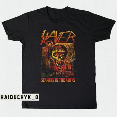 Slayer 1990 Seasons In The Abyss Unisex Black T-shirt Size S-5XL Unisex T-Shirt
