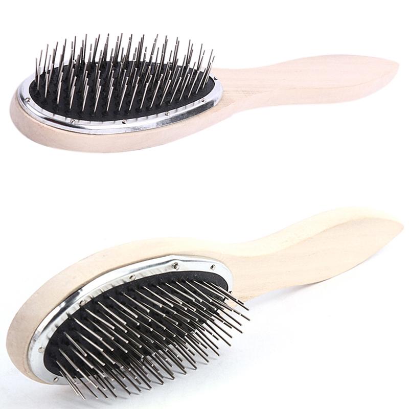 Steel Tooth Plastic Wood Comb Wig Hair Brush Anti-Static For Mannequin Head