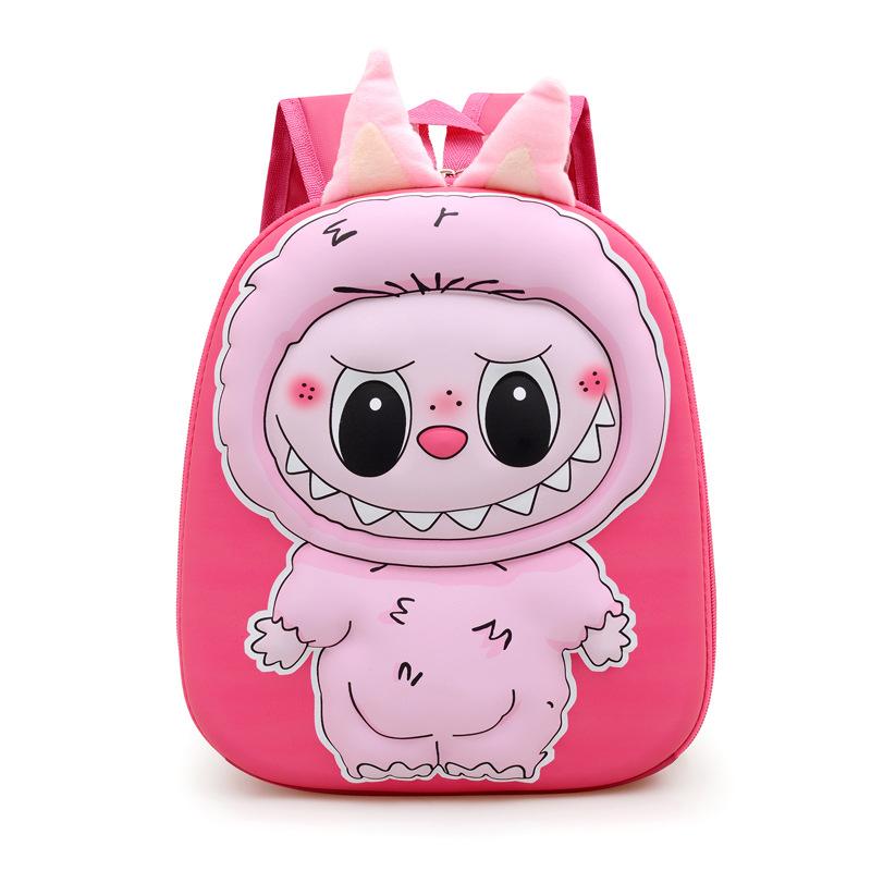 School Bag Love New Cartoon Labu Cloth 11 Inch Hard Shell 3D Small Backpack To Go To School and Go Backpack