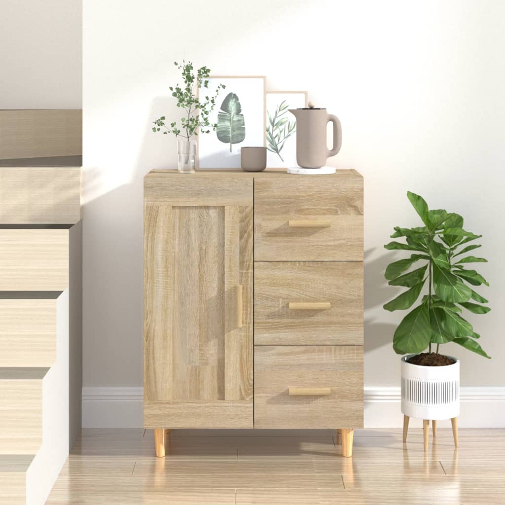 Vidaxl Szafka, Dąb Sonoma, 69,5X34X90 Cm, Materiał Drewnopochodny