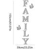 3D Mirror Wall Stickers English Letters Home Family Self-Adhesive DIY Acrylic Decals For Living Room Home Room Decoration