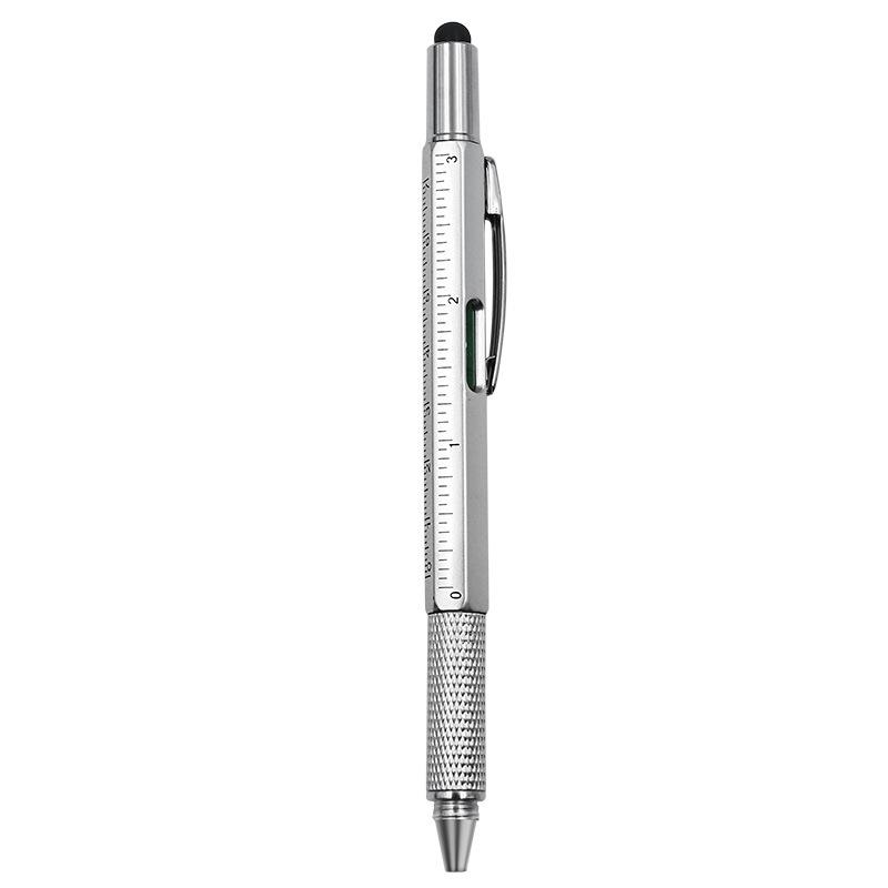 Multi-function 6 In 1 Tool Ballpoint Pen Screwdriver Level Touch ScreenTouch Capacitive Phone Touch Screen Stylus Pen