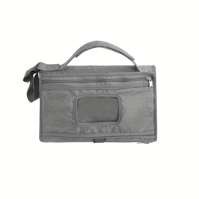 

Портативный пеленальный столик для младенцев, пеленальные столики для мам, водонепроницаемый пеленальный столик со встроенной подушкой, сумка для хранения серый