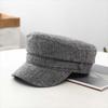 Visor Hats Fashion Octagonal Cap Cotton Linen Ladies Flat Cap Vintage Navy Hats  Travel