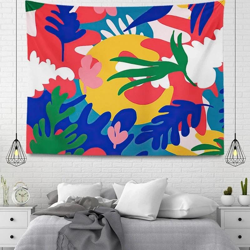 Simple Pattern Plant Decorative Tapestry Home Wall Living Room Office Decorative Tapestry
