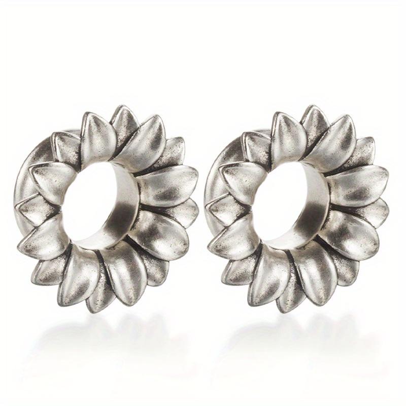 

2шт персонализированные чугунные металлические ретро простые украшения для пирсинга ушной раковины для увеличения ушей 8mm