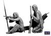 Master Box 1/35 Scale Indian Wars Long-Range Shooting Native American Soldiers (2 Figures) with Rifles, Plastic Model, MB35128
