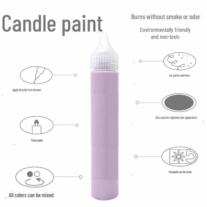 30ml Candle Dye Set - 12 Colors for DIY Candle Painting & Decoration Wax Pigments