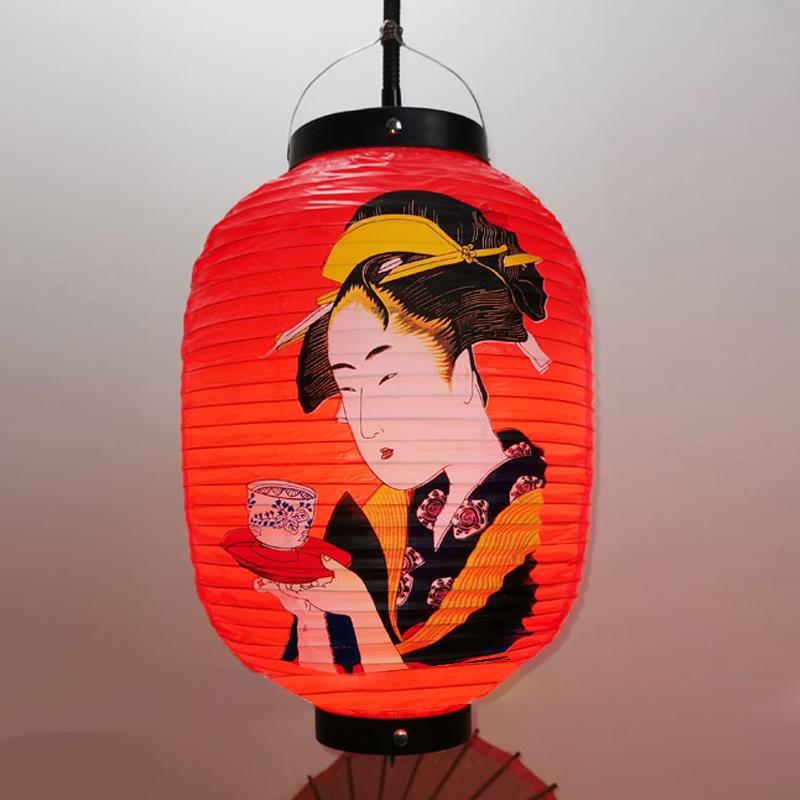 

25*50 см японский ПВХ водонепроницаемый фонарь гейша подвесной корейский рамен сашими кухня магазин ресторан паб декор уличные фонари