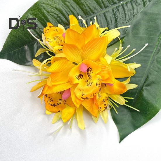 Flower Shape Hair Clip Women Summer Side Hair Pin 3D Flower Bang Hairpin for Daily Wear Various Occasions