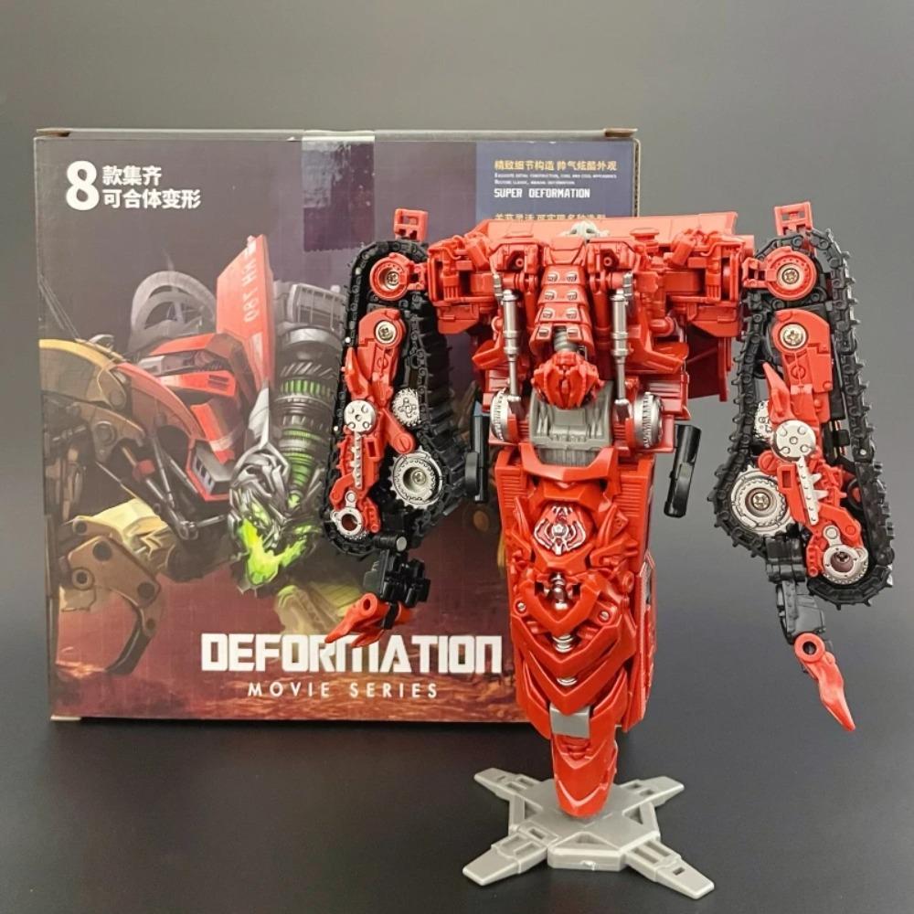 AOYI Cool 8 IN 1 Transformation Devastator Toys Boy Anime Hook Action Figures Robot Car Engineering Vehicle Model Kids H6001-8B