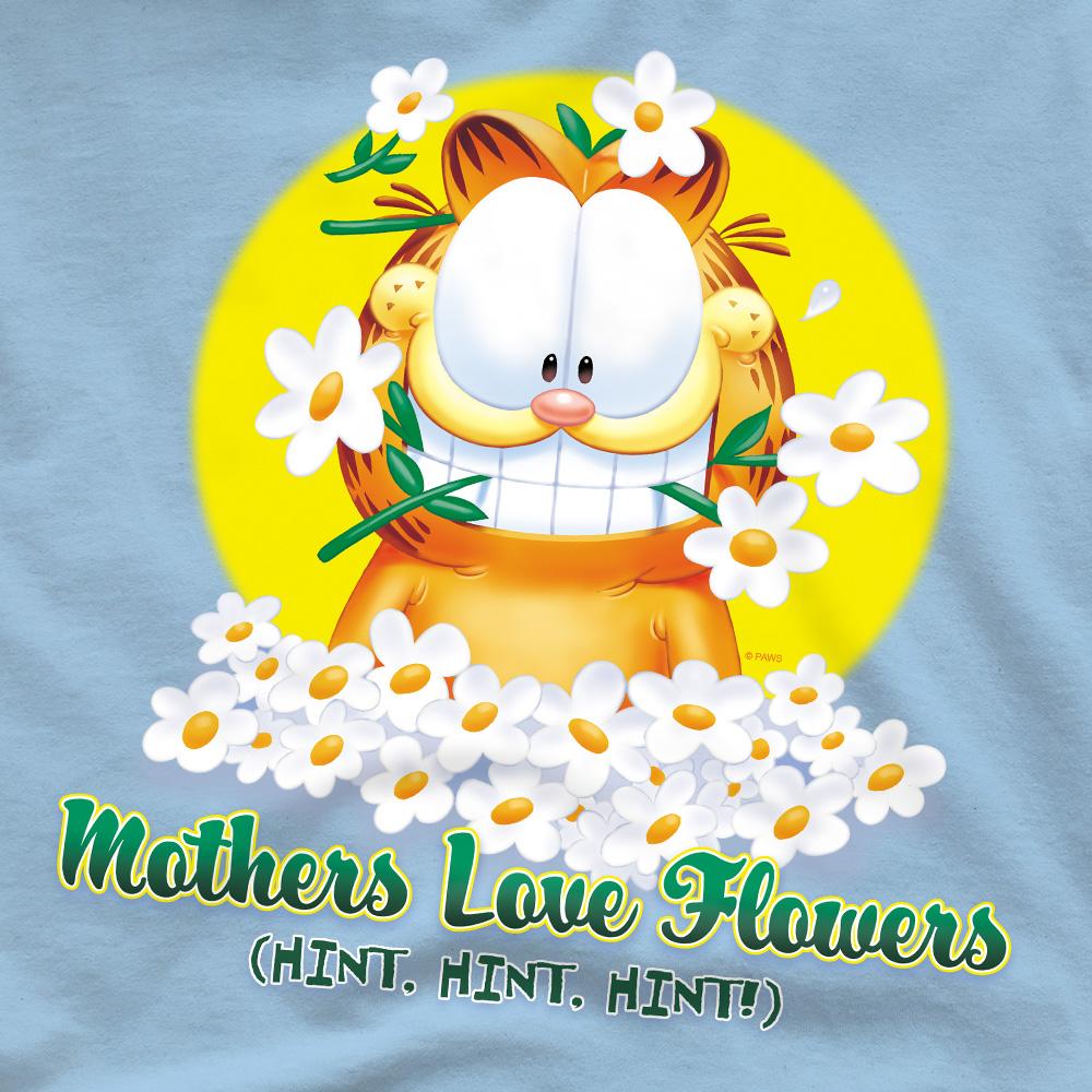 Garfield Mens Mothers Love Flowers T-Shirt