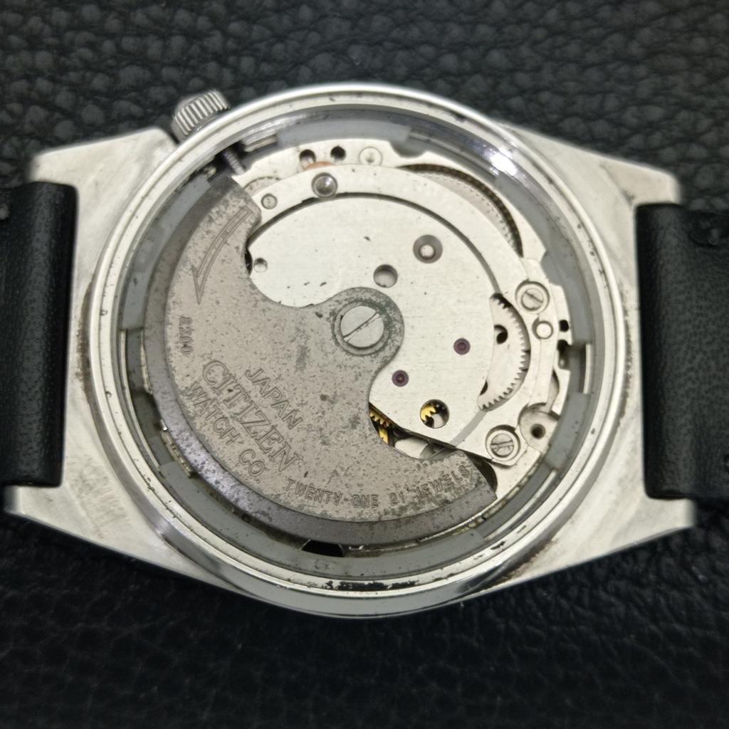 CITIZEN AUTOMATIC 8200 VINTAGE JAPAN MENS ORIGINAL DIAL WATCH a702155-5 R208-a702155