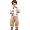 LUSON Baby Boys' Polo Collar Pullover Sweater