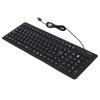 Keyboard 108 Key Spanish USB Wired Portable Foldable Quiet Waterproof Dustproof Silicone Keyboard