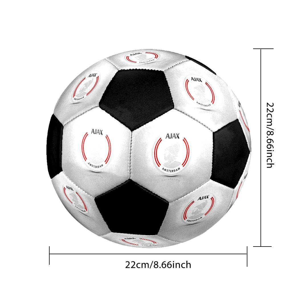 AFC Ajax Soccer Ball Colorful All Ages Machine Stitched PVC Competition Ready Durable High-Bounce.SIZE5