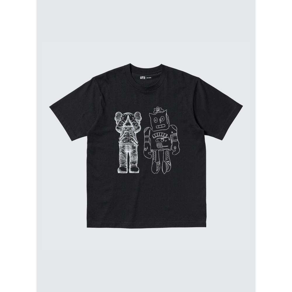 

Футболка Uniqlo Kaws+ Warhol UT GraphiC с коротким рукавом C 09 BLACK/UNISEX XS