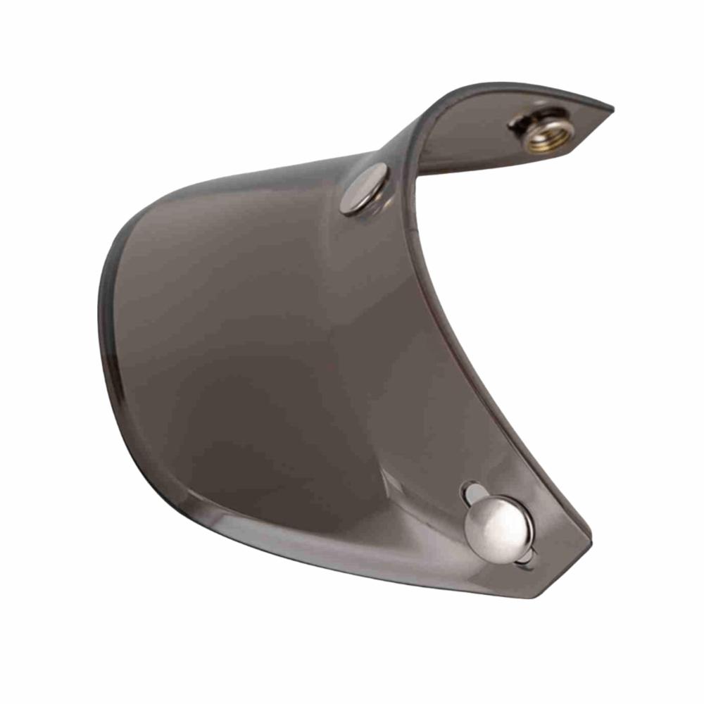 Motorradhelm Visier mit 3 Druckknöpfen, Flip-Up-Stil, Offene Gesichtsmaske, Für 3/4 Helme