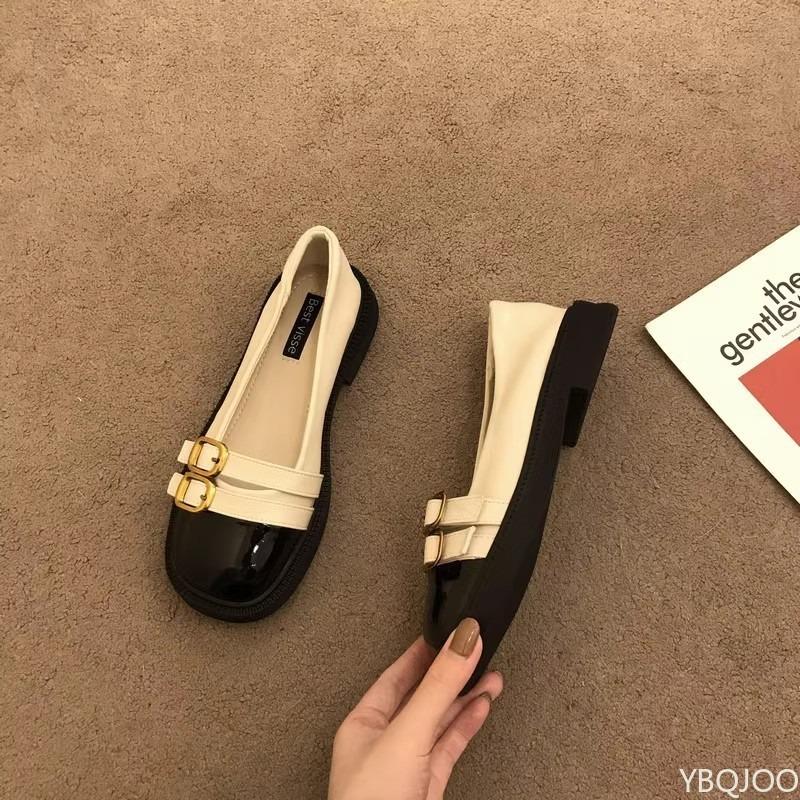 New summer versatile flat sole shoes with round toe shallow mouth fashionable comfortable for daily casual women's shoes