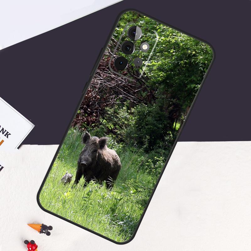 Wild Boar Pig Brown Cover For Samsung Galaxy A54 A34 A14 A52S A12 A22 A32 A52 A72 A13 A33 A53 A50 A51 A71 Case
