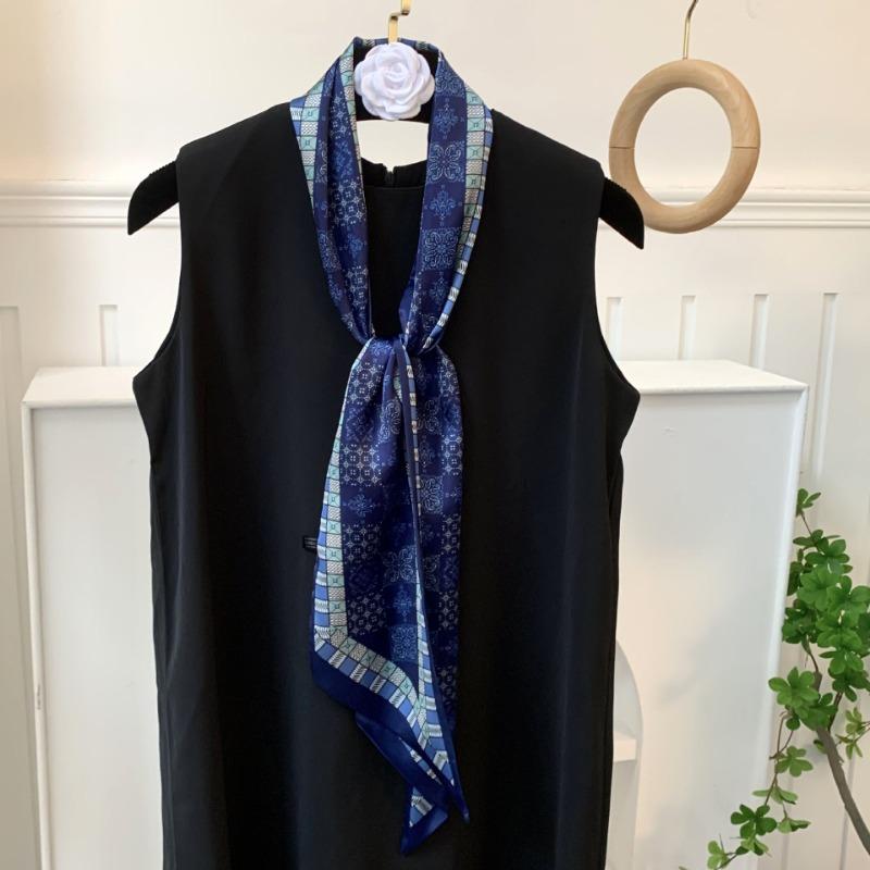 Silk Scarf, Long Strip, Versatile Shirt, Neck Protection, Scarf, Silk Scarf, Multi-purpose Headscarf, Headband, Hair Tie, Decorative Waist Belt.