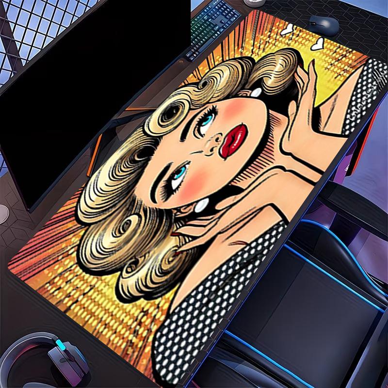 Marilyn Monroe Print Mouse Pad, for Keyboard Pad Laptop PC Mat for Office Home Use, Desk Decor, Perfect Birthday Gift for Gamers