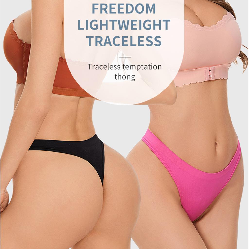Sexy kalhotky s nízkým pasem, tanga s nízkým pasem, bezešvé dámské spodní prádlo s T střihem #JS001