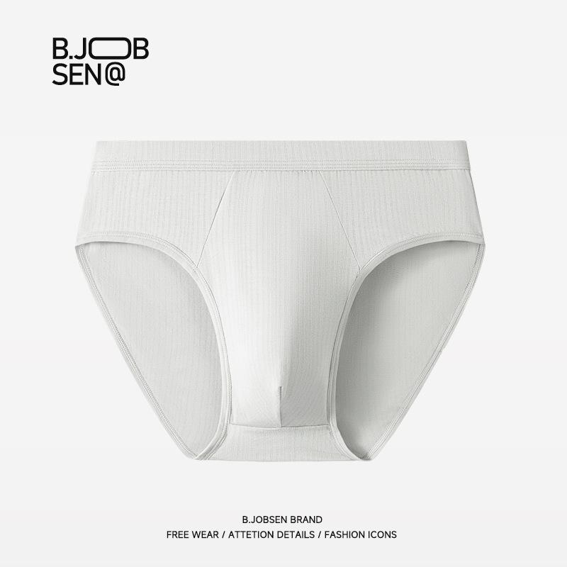 Men's Triangle Underwear Summer Breathable Antibacterial Crotch Large Size Mid Waist Men's Triangle Underwear