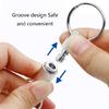 Outdoor Tool Metal Rotating Detachable Keychains Quick Release Keyrings