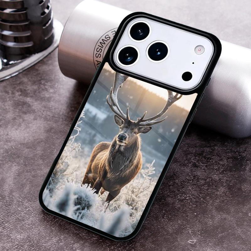 Stag Male Reindeer Nature Phone Case For iPhone 17,16e,15,14,13,12,11,Mini,Pro,MAX soft Silicone Cover