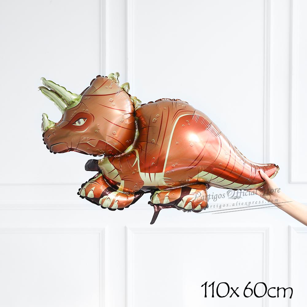 Large 4D Walking Dinosaur Balloons Jurassic Dinosaur Party Supplies Kids Birthdays Decorations Jungle Dragon Foil Globos