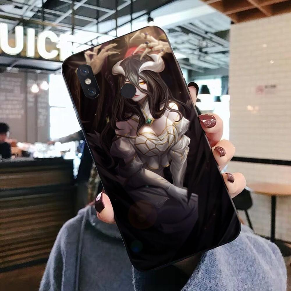 Anime Overlord Albedo Phone Case For Xiaomi Mi 5X 8 9 10 11 12 Lite Pro 10T PocoX3pro PocoM3 Note 10 Pro Lite
