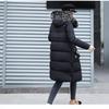 Autumn and Winter New Women's Clothing Long Cotton Clothing Hooded Big Fur Collar Down Cotton Cotton Clothing Women's Clothing
