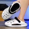 Fashion Trendy Men's Hollow Out Sandals Plus Size Dual Use Slippers Home Use Non-Slip Summer Beach Shoes EVA Sole Comfortable Wear