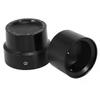 4 Pcs Black Aluminum Rough Craft Carving Front & Rear Axle Nut Covers Caps Fit For Sportster XL883 XL1200 Dyna Touring V- hwy