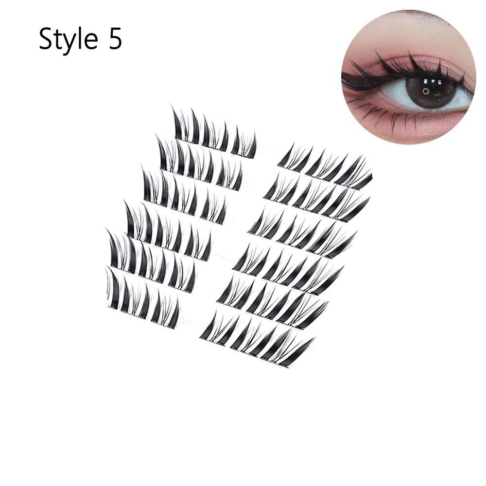 

Природний вигляд, самоклеючі кластерні вії, клей не потрібен, індивідуальні вії, нарощування вій своїми руками Style 5