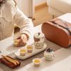 Shangqi Portable Gilded Ceramic Travel Tea Set
