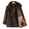 Leisure Loose Faux Fur Outcoat Korean Ladies Plush Coat Spring Autumn Women Long Sleeves Fur Jacket