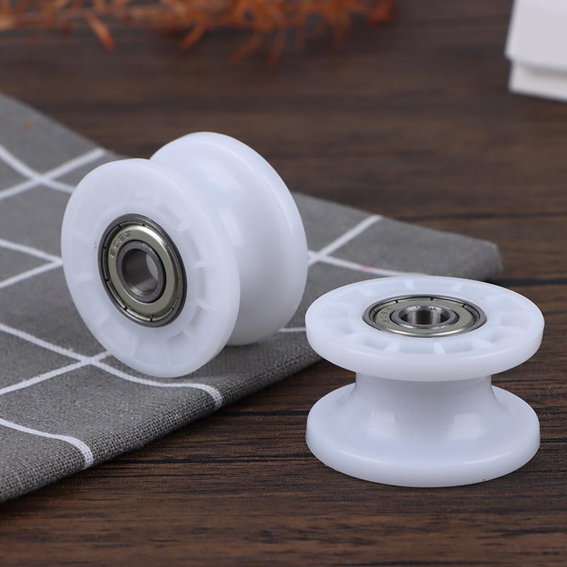 1 Stücke Mechanische Riemenscheibe Rillenrad 608Zz Doppellager Rollenscheibe Rad Runde Radrolle 8*42*24 Mm