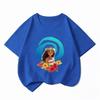 Disney 'Moana 2' Summer New Children's T-Shirt Short Sleeve Comfortable and Breathable Suitable for Boys and Girls
