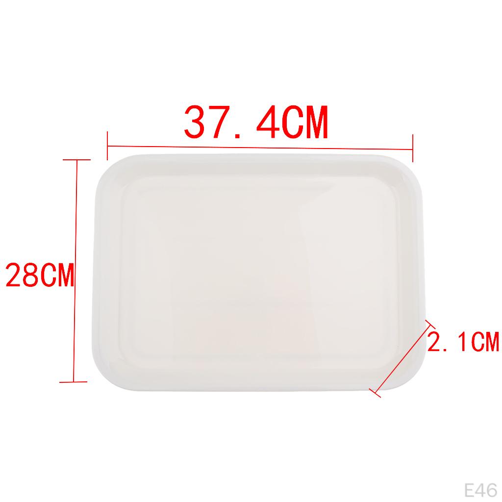 Serving Tray Melamine Plastics Dish Plate Hotel Restaurant Rectangular Platter
