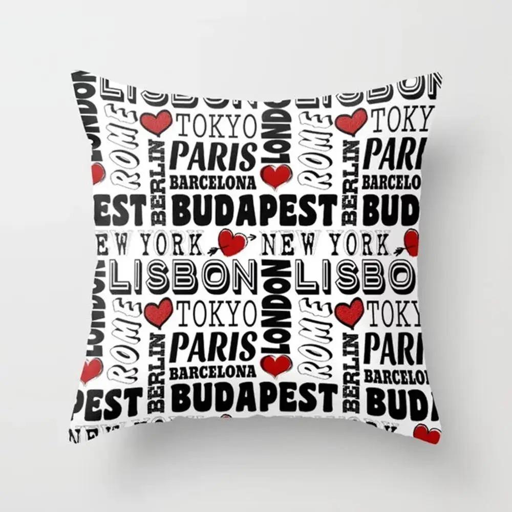 Love Line Circle Pillowcase Office Living Room Home Pillowcase Car Ornaments