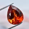 A+ Quality 22.15 Ct Natural CERTIFIED Pear Cut Flawless Orange Sapphire Gemstone