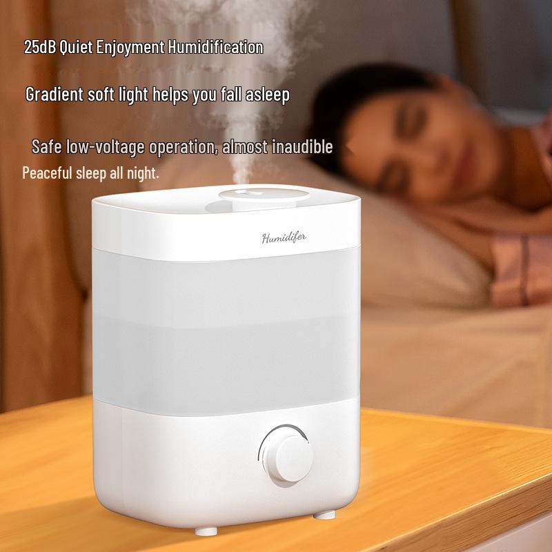 Dual Ultrasonic Mist Humidifier - 2L Capacity for Home, Bedroom, and Office