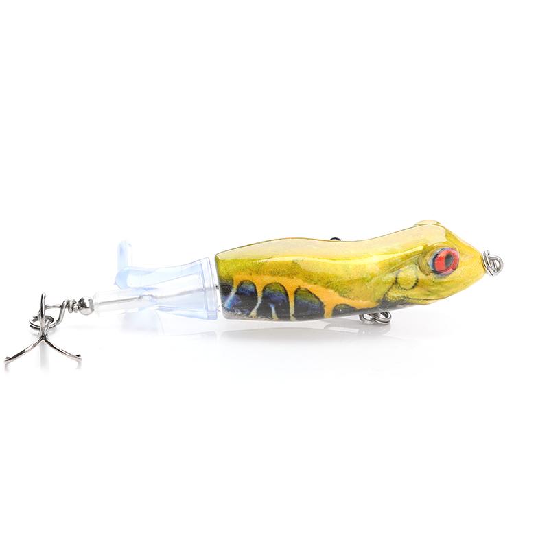 9cm 11g Topwater Plopper Lure Rotating Tail Hard Bait Floating Wobbler for Bass Pike Fishing