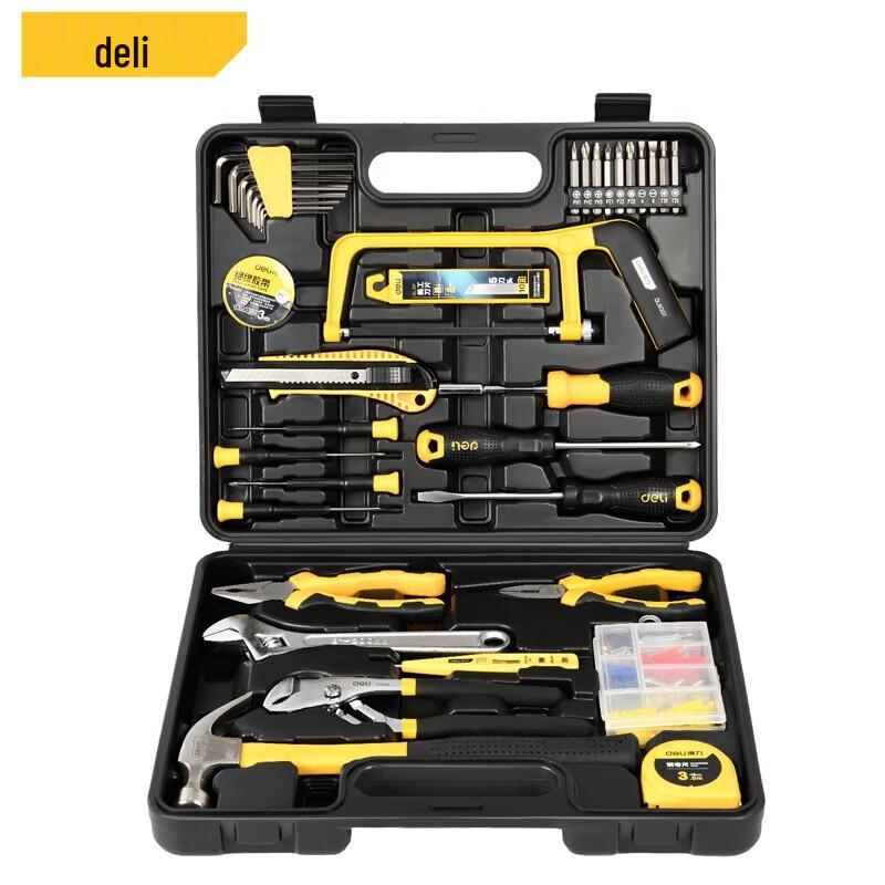 Deli 37-Piece Home Electric Repair Tool Kit CN plug (adapter included)