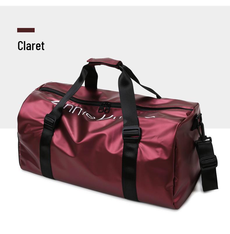 

Спортивная дорожная сумка большой вместимости с отделением для влажных и сухих вещей - Модная кроссбоди и на одно плечо вино красного